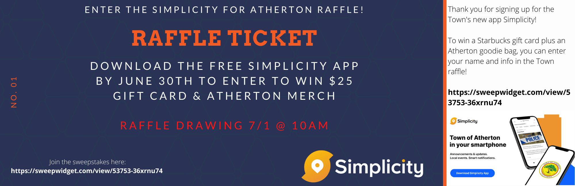 Atherton raffle (app)