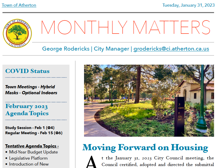 Monthly Matters Jan 2023