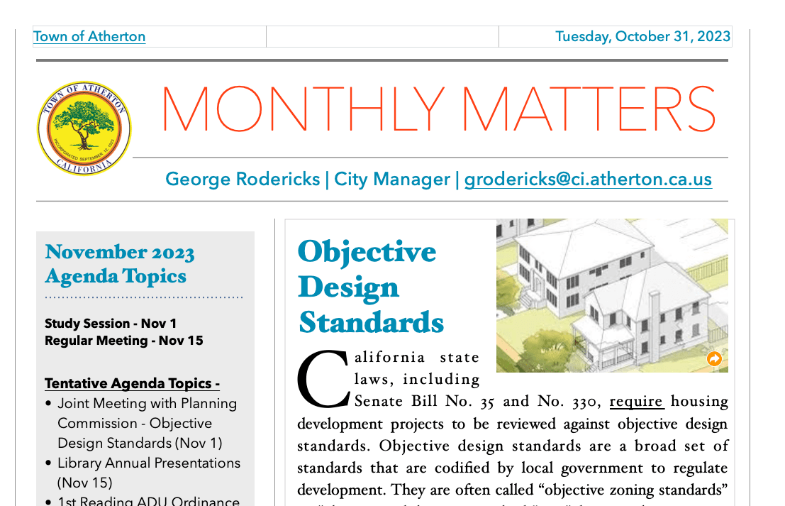 October 2023 Monthly Matters