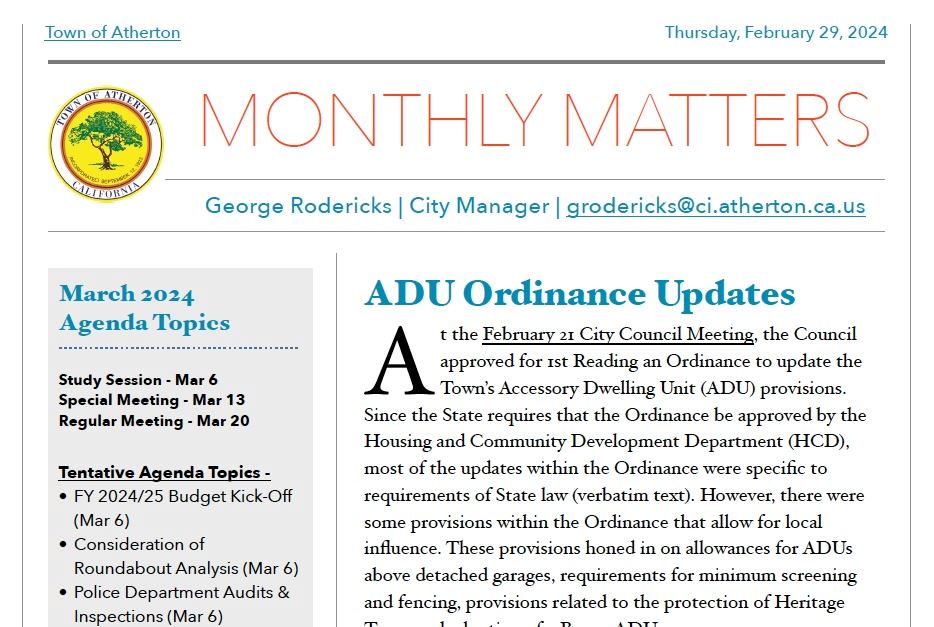 February 2024 Monthly Matters