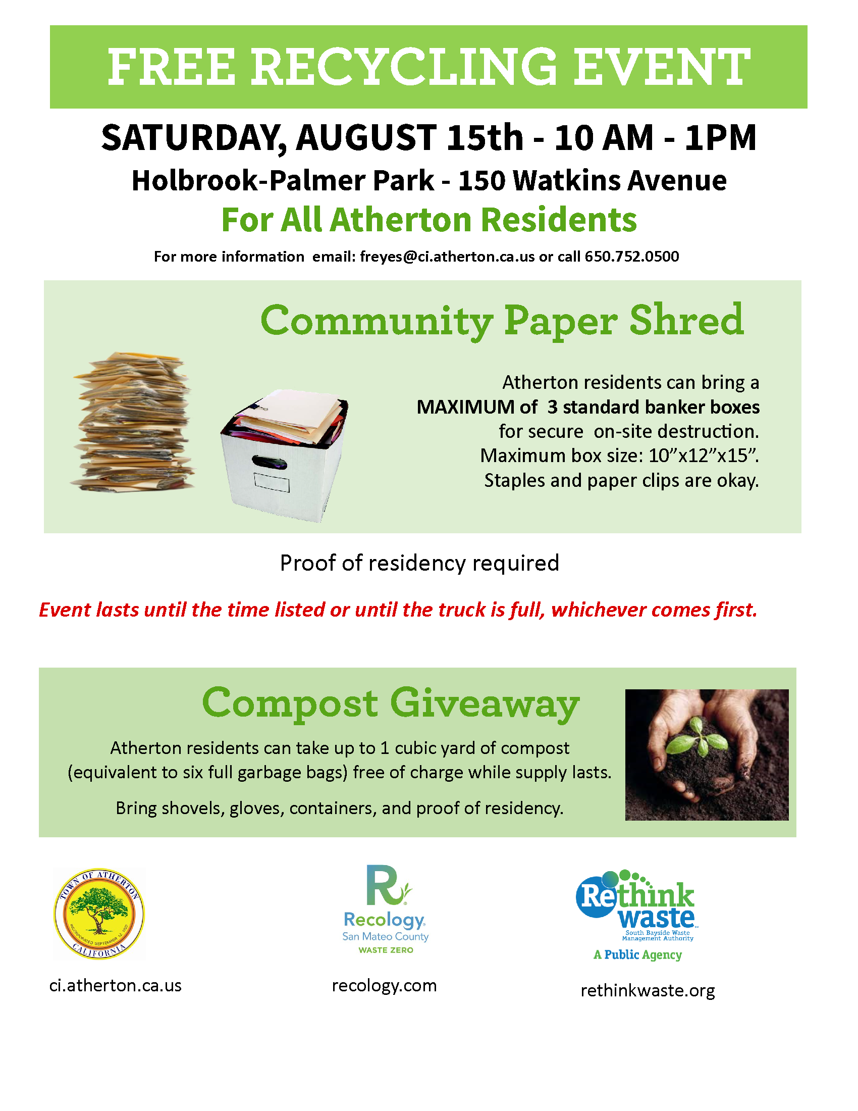 Atherton 2020 E-Waste Shred and Compost Poster_8.15rev1