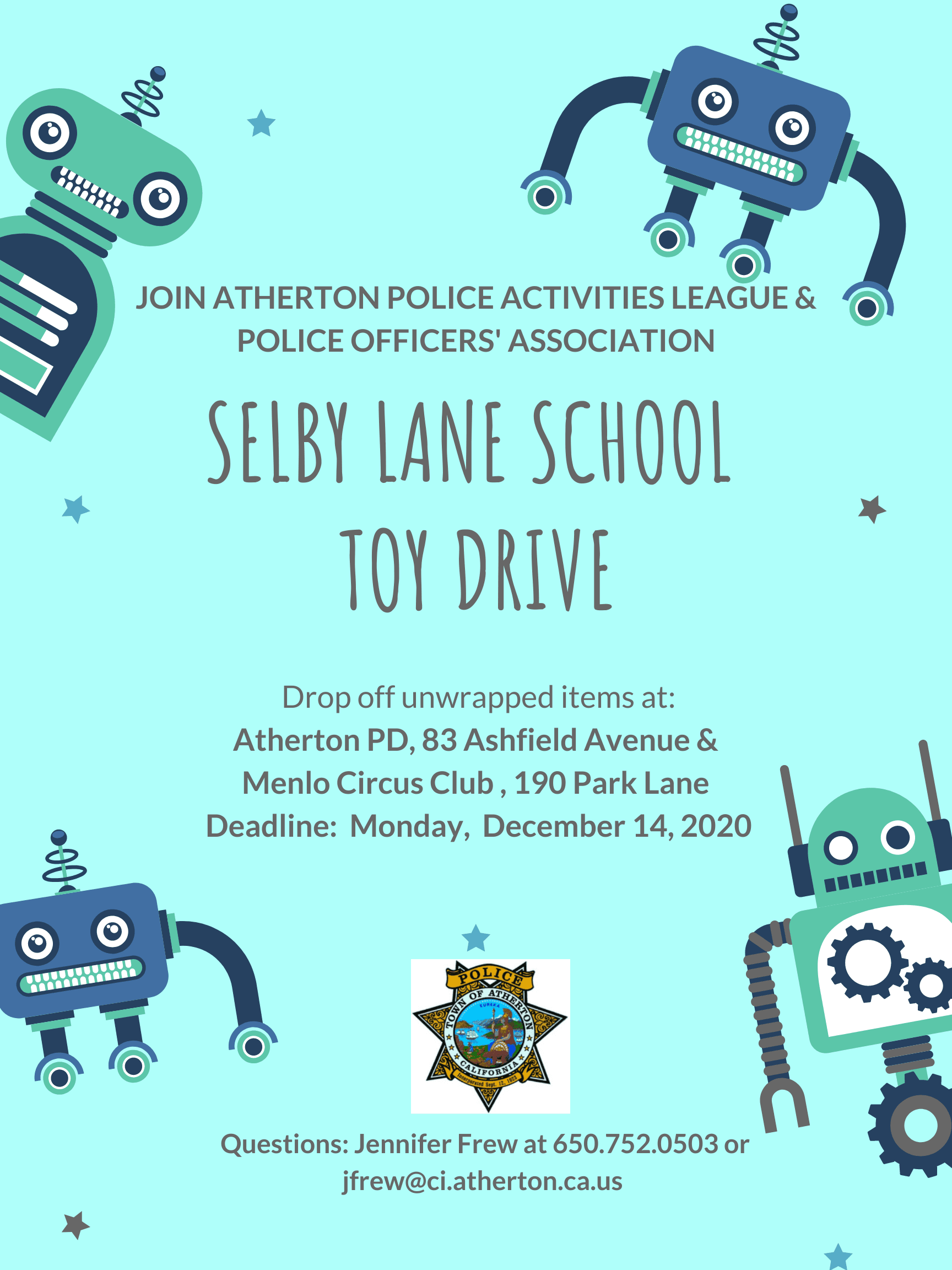 Selby Lane - APD Toy Drive Flyer